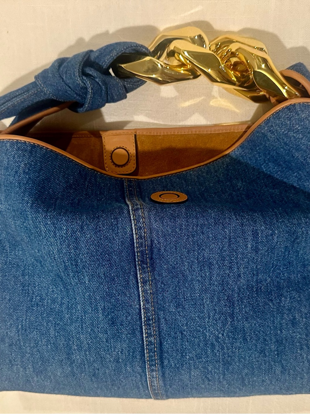 JW Anderson Blue Denim Chain Bag - Picture 5 of 10